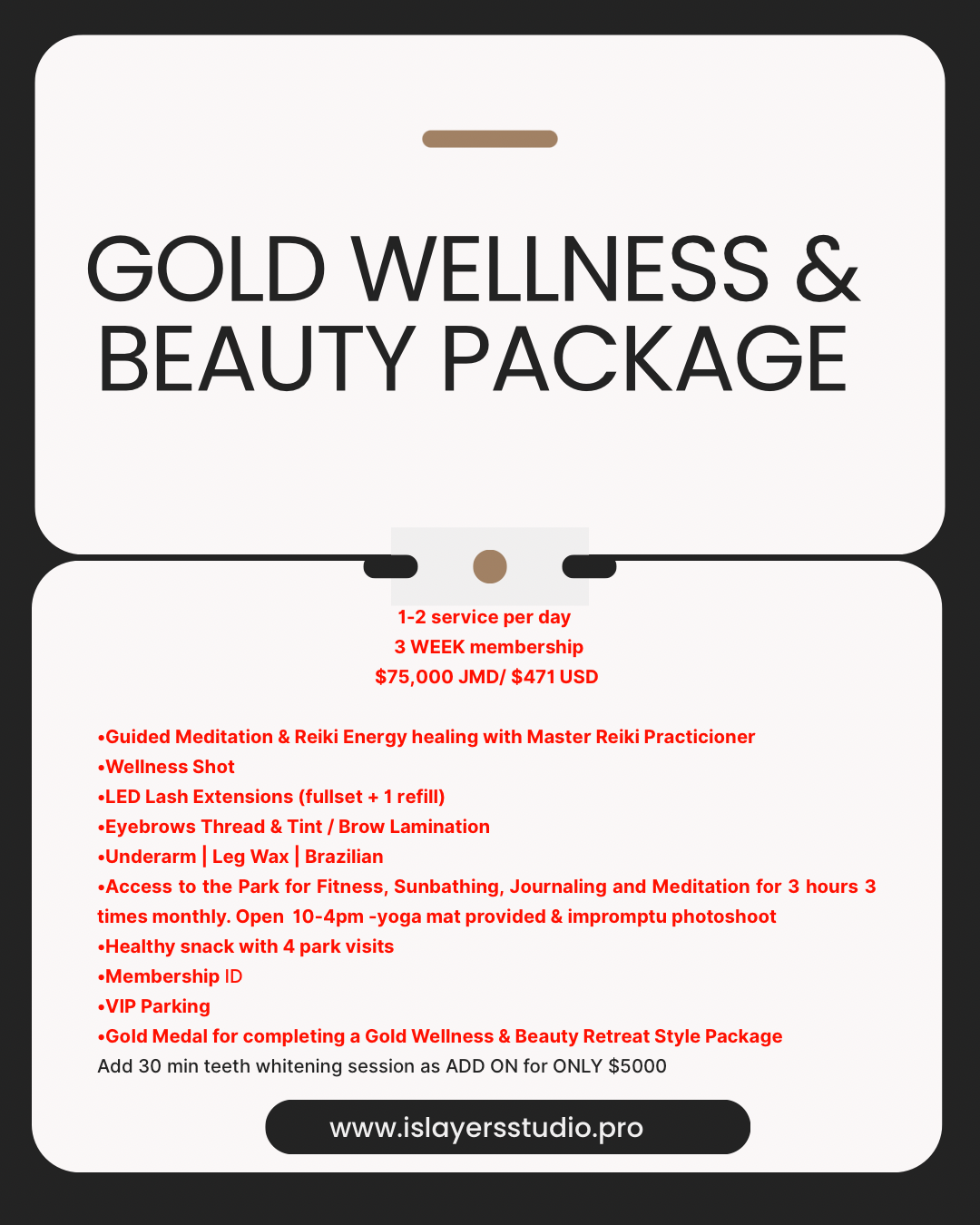 Wellness & Beauty Retreat Packages