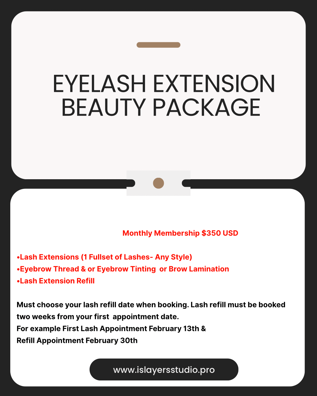 Eyelash Extension & Eyebrow Grooming Beauty Package